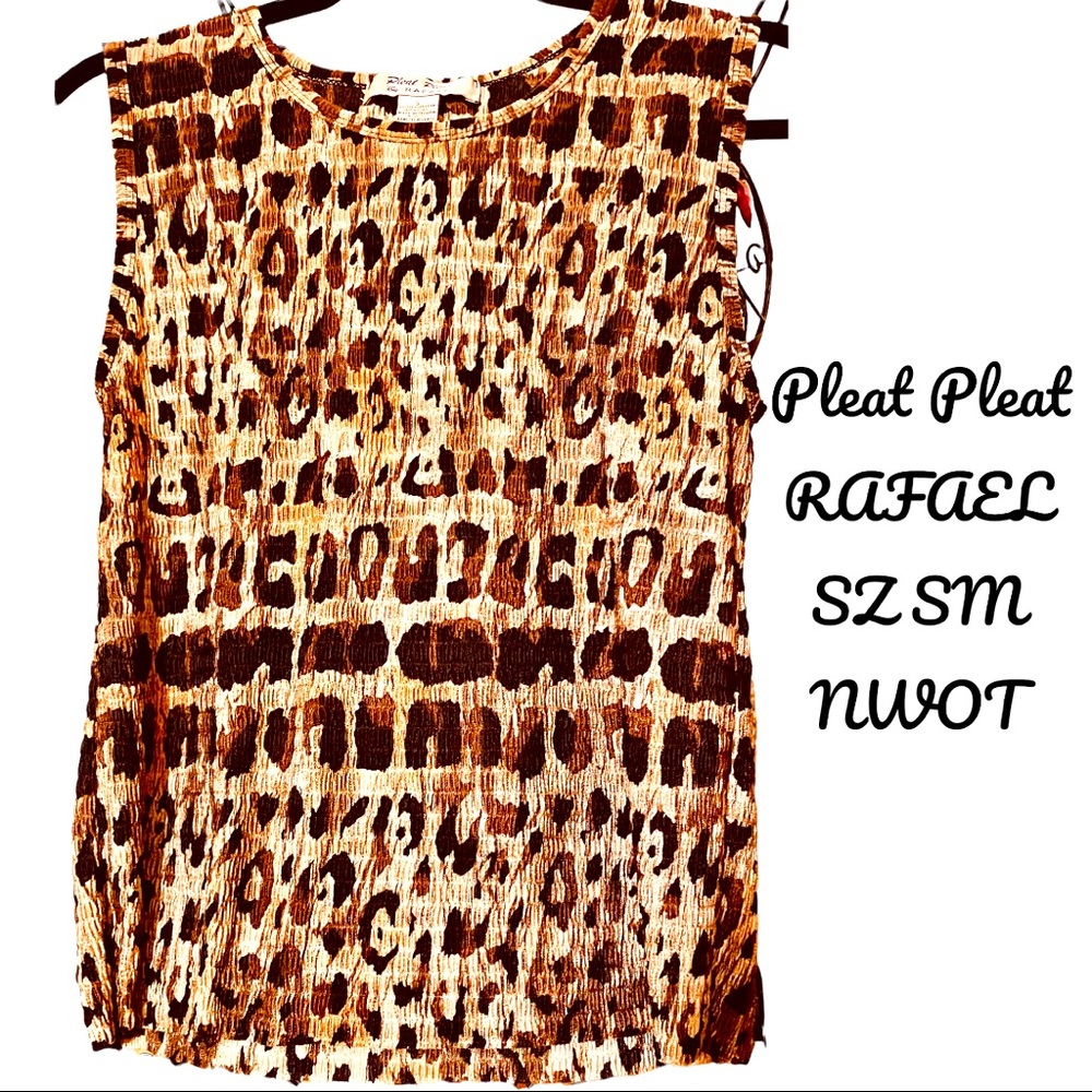 NWOT soft, lightweight and comfortable stretch leopard print tank top. Size SM - Picture 1 of 7